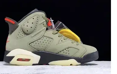 CN1084-200 MEDIUM TRAVIS SCOTT 6 JORDAN AIR - OLIVE 0703